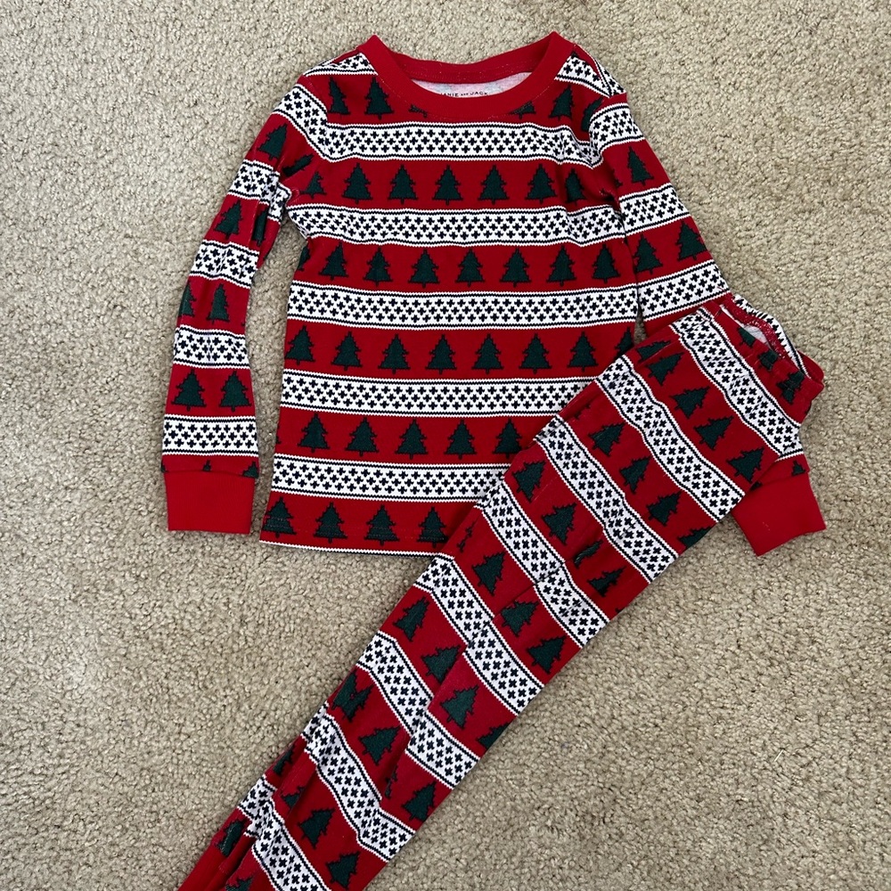 Janie and Jack Xmas tree pajamas 5T